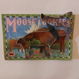 RETRO 1991 Moose Cookie Cutter With Recipe Card BNIP